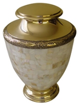 Pearl Brass Urn
