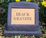 Black Granite Tombstone Pet Grave Marker