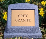 Grey Granite Tombstone Pet Grave Marker