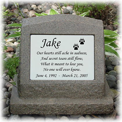 Tombstone Pet Grave Marker