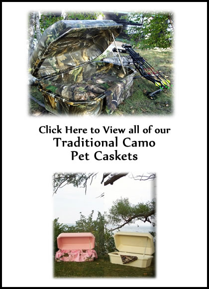 Traditional Camo Cat Caskets